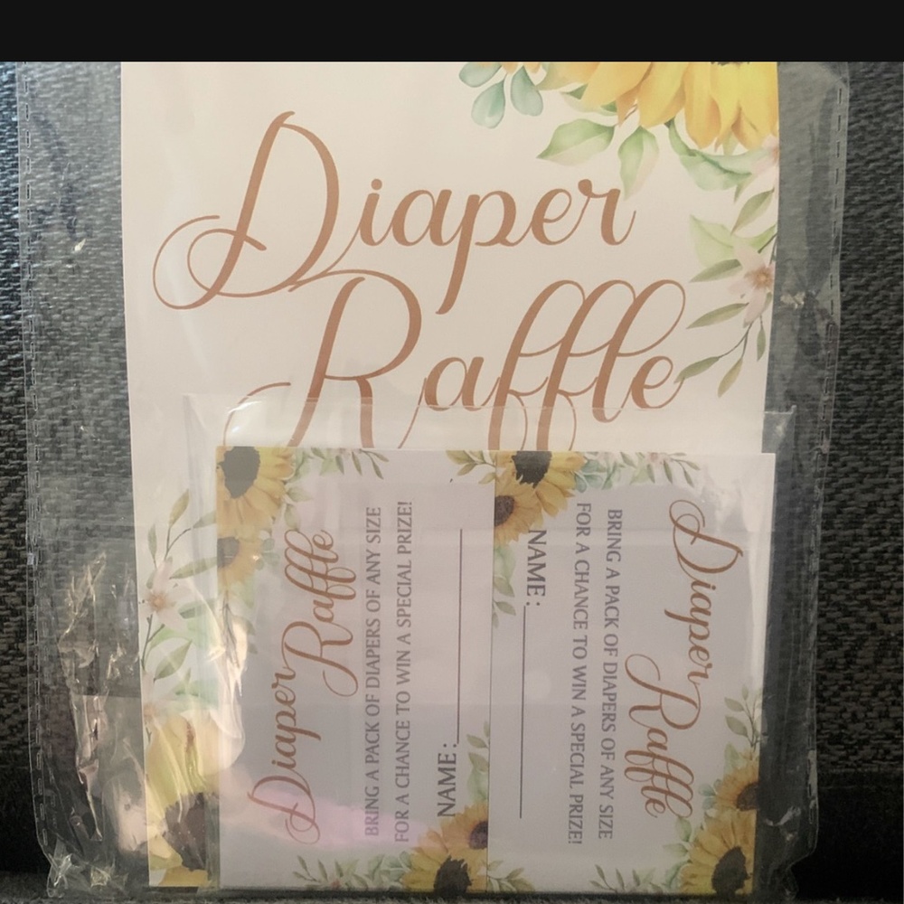 Diaper Raffle Sign